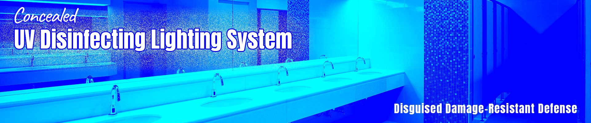 Concealed UV Disinfecting Lighting System Installed